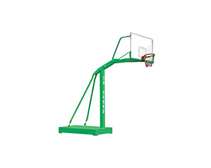 拆装式篮球架(高强度安全玻璃篮板) 伸臂1.8m 