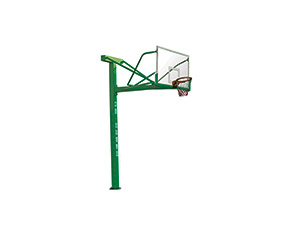 独臂方管篮球架(高强度安全玻璃篮板) 伸臂≥1.8m